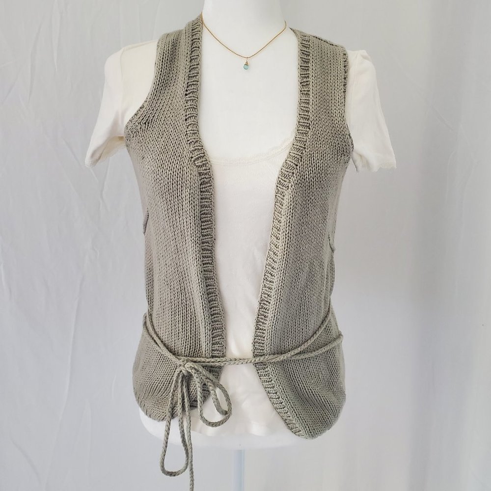 Zadig & Voltaire - Sweater Vest - Size Small - Sage Green